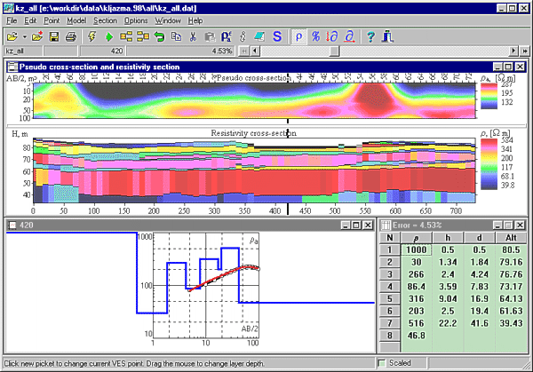 Work window of IPI2win program